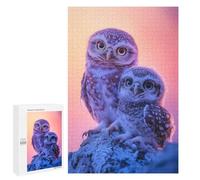 Puzzle pour Adolescents 1000 PCS Two Owls on A Branch Puzzle pour Adultes - Jeux Relaxants - Décoration Intérieure - Cadeaux Uniques d'anniversaire Et De Noël 1000 PCS
