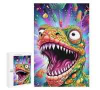 Puzzle pour Adolescents 1000 PCS Vibrant Dinosaur Artwork Puzzle pour Adultes - Jeu Manuel - Décoration Murale - Cadeaux Uniques pour Anniversaire Et Noël 1000 PCS