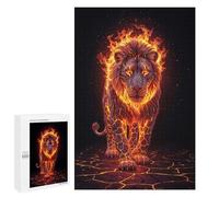 Puzzle pour Adolescents 1000 PCS Volcanic Fiery Lion Puzzles pour Adolescents - Jouets Anti-Stress - Assemblage De Motifs - Cadeaux Uniques pour Anniversaire Et Noël 1000 PCS