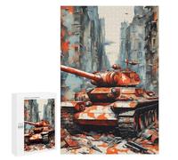 Puzzle pour Adolescents 1000 PCS War Tank Puzzles pour Adolescents - Jouets Anti-Stress - Améliore La Mémoire - Idéal comme Cadeau 1000 PCS