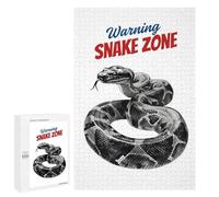 Puzzle pour Adolescents 1000 PCS Warning Snake Zone Watercolor Puzzles pour Adolescents - Jouets Anti-Stress - Améliore La Mémoire - Idéal comme Cadeau 1000 PCS