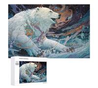 Puzzle pour Adolescents 1000 PCS Whispering Arctic Dreams A Polar Bear's Tale Puzzle pour Adultes - Jouet À Monter Soi-même - Défi Difficile - Cadeaux De Noël Et d'anniversaire 1000 PCS