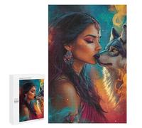 Puzzle pour Adolescents 1000 PCS Wolf Spirit Connection Puzzles pour Adultes Découpe De Précision Stimule Le Cerveau Jeu Amusant Et Stimulant pour Toute La Famille 1000 PCS