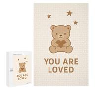 Puzzle pour Adolescents 1000 PCS You are Loved Teddy Bear Nursery Puzzle Anti-Stress, Jouet De Décoration Intérieure, Cadeau Unique d'anniversaire Et De Noël 1000 PCS
