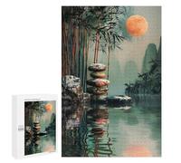 Puzzle pour Adolescents 1000 PCS Zen Garden Moon Puzzles pour Adolescents - Jouets Anti-Stress - Améliore La Mémoire - Idéal comme Cadeau 1000 PCS