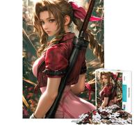 Puzzle pour Adolescents 1000 pièces Aerith Gainsborough avec l'épée Buster Activités Amusantes à la Maison Améliore la mémoire Jeu Pratique pour Les 14 Ans et Plus (50x75cm)
