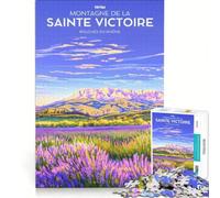 Puzzle pour Adolescents 1000 pièces Affiche Montagne Sainte, Jouets à Monter soi-même, Interaction Parent-Enfant, Cadeaux Uniques pour Anniversaire et Noël 38x26cm