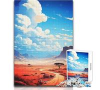 Puzzle pour Adolescents 1000 pièces AHAGGAR Peinture à l'huile Jouets Jeux éducatifs Défi Difficile Cadeau Père Noël Secret Dimensions 50x75cm