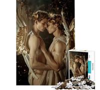 Puzzle pour Adolescents 1000 pièces Ailes de l'amour Jeu Familial addictif pour cultiver la Patience pour Les Jeux Améliore la mémoire (Dimensions 38x52cm)