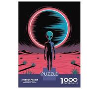 Puzzle pour Adolescents 1000 Pièces Alien on A Desolate Planet Puzzles pour Adultes Jeux De Détente Découpe De Précision Offre Spéciale pour Toute La Famille 70x50cm/1000pcs
