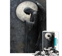 Puzzle pour Adolescents 1000 pièces Ange des ténèbres Puzzle Adulte Jeu Manuel pour Passer Le Temps Pendant Les Vacances Offre spéciale comme Cadeau pour Toute la Famille (Dimensions 38x52cm)