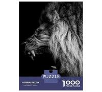 Puzzle pour Adolescents 1000 Pièces Angry Lion Head Poster Puzzles pour Adultes, Jouets Anti-Stress, Décoration Murale, Interaction Parent-Enfant 52x38cm/1000pcs