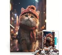 Puzzle pour Adolescents 1000 pièces Animaux Noël Pixels, Jeu Pratique, Difficile et Stimulant, Cadeau de Jeu Stimulant 38x52cm