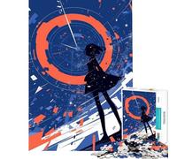 Puzzle pour Adolescents 1000 pièces Anime Girl Time Warp Activités Amusantes à la Maison Décoration intérieure Jeu Pratique pour Les 14 Ans et Plus (50x75cm)