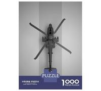 Puzzle pour Adolescents 1000 Pièces Apache AH 64D Puzzles pour Adultes Jeu Familial Anti-Stress Interaction Parent-Enfant 52x38cm/1000pcs