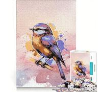 Puzzle pour Adolescents 1000 pièces Aquarelle Fauvette Impossible Game Cadeau d'anniversaire Unique et Cadeaux 50x75cm