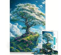 Puzzle pour Adolescents 1000 pièces Arbre des rêves Bords impeccables Jeu de réflexion Amusant Cadeau Moments de détente Décoration Murale de Noël (38x52cm)
