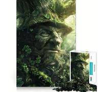 Puzzle pour Adolescents 1000 pièces Arbre Esprit avec Trèfle Découpe serrée Amusant Résolution de problèmes Détente et Divertissement Décoration de Noël (50x75cm)