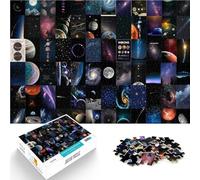 Puzzle pour Adolescents 1000 pièces Art de la mosaïque planétaire Loisirs en Famille est idéal comme Cadeau pour Toute la Famille 38x26cm