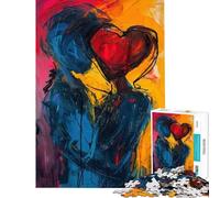 Puzzle pour Adolescents 1000 pièces Art de l'amour Jeu de Puzzle Manuel pour Adolescents Décoration Murale Difficile et Stimulant (Dimensions 50x75cm)