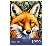 Puzzle pour Adolescents 1000 Pièces Art Nouveau Fox Morris Puzzle pour Adultes Jouet Décoration Murale Course De Vitesse Manuelle Défi Éducatif 70x50cm/1000pcs