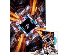 Puzzle pour Adolescents 1000 pièces Astronaute dans Un Tunnel Spatial Puzzle Adulte à Faire soi-même Jouet à Faire soi-même Idéal pour Passer Le Temps Pendant Les Vacances à la Maison Offre spéciale