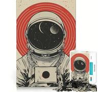 Puzzle pour Adolescents 1000 pièces Astronaute de l'univers Découpe de qualité supérieure Cadeau de Jeu Amusant et Intelligent Facile à Jouer Pièce d'art de Noël (50x75cm)