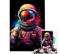 Puzzle pour Adolescents 1000 pièces Astronaute surréaliste Jeu Relaxant Jouet Jeu intellectuel Cadeau d'anniversaire Une œuvre d'art (Dimensions 38x26cm)