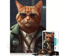 Puzzle pour Adolescents 1000 pièces ATF Agent Chat Jointure Lisse Activité cérébrale Amusante Jeu reposant Cadeau de Loisirs de Noël (38x52cm)