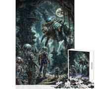 Puzzle pour Adolescents 1000 pièces Au-delà des frontières extraterrestres Jeux Amusants Défi Difficile Jouet éducatif Décompression intellectuelle (38x26cm)