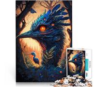 Puzzle pour Adolescents 1000 pièces Autruche du Royaume enchanté Coupe de précision Convient pour la décoration de Bureau 75x50cm