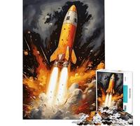 Puzzle pour Adolescents 1000 pièces Aventure de fusée Jeu de réflexion Casse-tête Jouets Jeux éducatifs Cadeau pour Anniversaires Difficile Difficile (Taille 75x50cm)