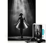 Puzzle pour Adolescents 1000 pièces Ballerine sous Les projecteurs Articulations Lisses Jeu Amusant et Stimulant pour Le Cerveau,détente et Divertissement,Cadeau de Noël idéal (38x52cm)