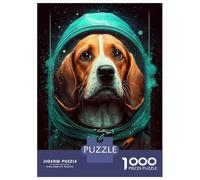 Puzzle pour Adolescents 1000 Pièces Beagle Dog Puzzle pour Adultes Jeu De Réflexion Décoration Murale Cadeau Anti-Stress 70x50cm/1000pcs