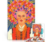 Puzzle pour Adolescents 1000 pièces beauté ukrainienne Défi Difficile pour soulager Le Stress Cadeau Amusant 75x50cm