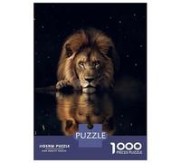 Puzzle pour Adolescents 1000 Pièces Beautiful Magical Lion Puzzles pour Adultes Jeu Manuel Décoration Murale Cadeaux Uniques pour Anniversaire Et Noël 52x38cm/1000pcs