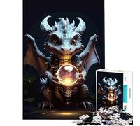 Puzzle pour Adolescents 1000 pièces Bébé Dragon Mignon pour Jeu éducatif défi Jeu Familial Course de Vitesse Manuelle Cadeau d'anniversaire (Taille 75x50cm)