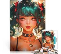 Puzzle pour Adolescents 1000 pièces Belle Fille Mignonne d'anime Jouets à Faire soi-même Renforcer l'amour Entre Les Couples 52x38cm
