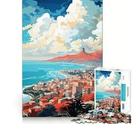Puzzle pour adolescents - 1000 pièces BEYROUTH - Peinture à l'huile - Pièce nette - Cadeau de jeu intelligent - Jeu de temps libre - Scène de Noël (50 x 75 cm)