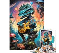 Puzzle pour Adolescents 1000 pièces Biopunk Dino Jam Session Puzzle à Monter soi-même Jouet de décoration pour Toute la Famille (38x52cm)