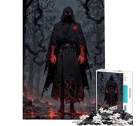 Puzzle pour Adolescents 1000 pièces Blood Assassin Guerrier de l'ombre Pourpre Jeu Familial addictif pour cultiver la Patience pour Les Jeux améliore la mémoire (Dimensions 38x26cm)