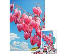 Puzzle pour Adolescents 1000 pièces Bloom in Bleeding Hearts Jeu addictif pour cultiver la Patience Jeu Familial adapté aux Couples pour Les Amateurs de Jeux (Dimensions 50x75cm)