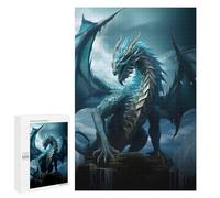 Puzzle pour adolescents 1000 pièces Blue Elder Dragon of Water Puzzle pour adultes Jeu familial Décoration difficile à compléter 1000 pièces