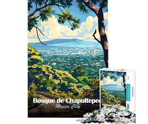 Puzzle pour Adolescents 1000 pièces Bosque de Chapultepec Mexico Jeu de Puzzle Manuel pour Adolescents Décoration Murale Difficile et Stimulant (Dimensions 38x52cm)