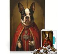 Puzzle pour Adolescents 1000 pièces Boston Terrier Le Pape, Jeux relaxants, Analyse et logique, Améliorer l'amour Entre Les Couples 38x52cm