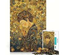 Puzzle pour Adolescents 1000 pièces Bouddha dans Un Champ doré Bords impeccables Jeu de réflexion Amusant Cadeau pour des Moments de détente et de Divertissement Décoration Murale de Noël (50x75cm)