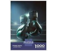 Puzzle pour Adolescents 1000 Pièces Boxing Gloves Puzzle pour Adultes Jeu De Réflexion Décoration Murale Cadeau Anti-Stress 52x38cm/1000pcs
