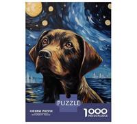 Puzzle pour Adolescents 1000 Pièces Brown Labrador Dog Puzzle Adulte, Jouet, Décoration Murale, Améliore La Mémoire, Cadeaux De Noël Et d'anniversaire 38x26cm/1000pcs