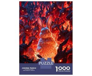 Puzzle pour Adolescents 1000 Pièces Bunny Apocalypse Puzzle Relax Games Décoration Murale Est Idéal comme Cadeau 38x26cm/1000pcs