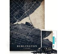 Puzzle pour Adolescents 1000 pièces Burlington Canada Bords impeccables Jeu de réflexion Amusant Cadeau Ambiance chaleureuse Décoration Murale de Noël (50x75cm)